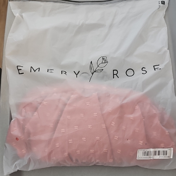 Shein EMERY ROSE Women's Solid Color Round Neck Ruffled Peplum Top 3X - Picture 8 of 8